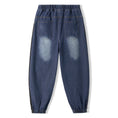 Load image into Gallery viewer, Boys Blue Patchwork Color Block Jeans
