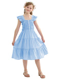 Load image into Gallery viewer, Rolanko Girls' Sleeveless Dress with Pockets