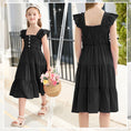 Load image into Gallery viewer, Rolanko Girls' Sleeveless Dress with Pockets