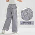 Load image into Gallery viewer, Girl's Baggy Cargo Parachute Trousers