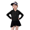 Load image into Gallery viewer, Rolanko Kids Zip Up Sun Hoodie UPF50+ with Thumbholes