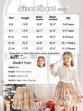 Load image into Gallery viewer, Rolanko Girls Sequin Elastic Waist Glitter Sparkly Skirt