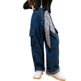 Load image into Gallery viewer, Girl's Casual High Waist Baggy Wide Leg Cargo Pants