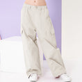Load image into Gallery viewer, Girl's Elasticated Waist Cargo Trousers with Multi Pockets