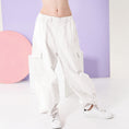 Load image into Gallery viewer, Girl's Elasticated Waist Cargo Trousers with Multi Pockets