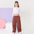 Load image into Gallery viewer, Girl's Elasticated Waist Cargo Trousers with Multi Pockets