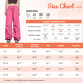 Load image into Gallery viewer, Girls Y2K Vintage Joggers with Adjustable Elastic Waist
