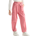 Load image into Gallery viewer, Girls Wide Leg Loose Cargo Pants with Belt
