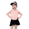 Load image into Gallery viewer, Rolanko Kids Zip Up Sun Hoodie UPF50+ with Thumbholes