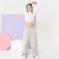Load image into Gallery viewer, Girl's Elasticated Waist Cargo Trousers with Multi Pockets