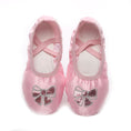 Load image into Gallery viewer, Girls Ballet Flat Shoes Dance Shoes Soft Full Split Sole Pink Bow Ballet Shoes for Kids Girls