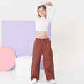 Load image into Gallery viewer, Girl's Elasticated Waist Cargo Trousers with Multi Pockets