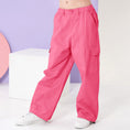Load image into Gallery viewer, Girl's Elasticated Waist Cargo Trousers with Multi Pockets