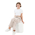 Load image into Gallery viewer, Girls Baggy Cargo High Rise Waist with Multi Pockets Wide Leg Cargos Pants