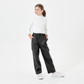Load image into Gallery viewer, Girls Faux Leather Pants Straight Wide Leg Streetwear Trousers with Pockets