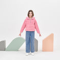 Load image into Gallery viewer, Girls Sherpa Half Zipper Fuzzy Hoodie Sweatshirt