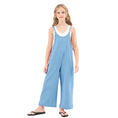 Load image into Gallery viewer, Girl's Sleeveless Wide Leg Jumpsuit
