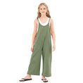 Load image into Gallery viewer, Girl's Sleeveless Wide Leg Jumpsuit