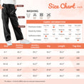 Load image into Gallery viewer, Girls Faux Leather Pants Straight Wide Leg Streetwear Trousers with Pockets