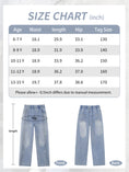 Load image into Gallery viewer, Girls All-Over Heart Embroidered Wide Leg Jeans