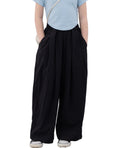 Load image into Gallery viewer, Rolanko Girls Wide Leg Pants Flowy Loose Fit Palazzo Pants for Girls Kids Linen Trousers Casual Beach
