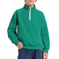 Carica l'immagine nel visualizzatore della galleria, Boys Quarter Zip Pullover, Textured Sweatshirt Long Sleeve