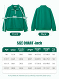Carica l'immagine nel visualizzatore della galleria, Boys Quarter Zip Pullover, Textured Sweatshirt Long Sleeve