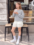 Load image into Gallery viewer, Girls Off The Shoulder Crop Sweatshirt Pullover