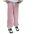 Load image into Gallery viewer, Girls Fleece Sweatpants Baggy Jogger Pants High Waist with Pockets