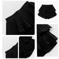 Load image into Gallery viewer, Girls 2-Layer Ruffle Mini Skirt Smocked Waist Cute Tiered Skirts with Shorts