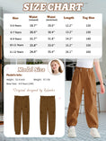 Load image into Gallery viewer, Girls Wide Leg Loose Cargo Pants with Belt