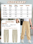 Load image into Gallery viewer, Girls Wide Leg Loose Cargo Pants with Belt