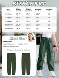Load image into Gallery viewer, Girls Wide Leg Loose Cargo Pants with Belt