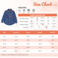 Load image into Gallery viewer, Girls Oversized Fall Denim Shirt with Pockets