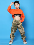 Load image into Gallery viewer, Girl's Elasticated Camouflage color Cargo Pants