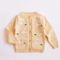 Load image into Gallery viewer, Girl's Toddler Spring Sweater Long Sleeve Knit Cardigan