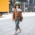 Load image into Gallery viewer, Girl's Button Plaid Classic Checkered Shirt