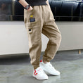 Load image into Gallery viewer, Boy's Outdoor Elastic Waist Cargo Pants