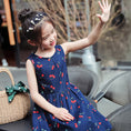 Load image into Gallery viewer, Girl‘s Toddler Cotton Sleeveless Floral Sundress