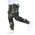 Load image into Gallery viewer, Boy's Elastic Waist Hiking Baggy Cargo Pants