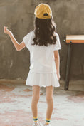 Load image into Gallery viewer, Girl's Summer Solid Color Short Sleeve Outfit