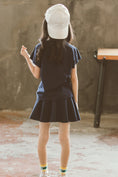 Load image into Gallery viewer, Girl's Summer Solid Color Short Sleeve Outfit