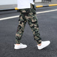 Load image into Gallery viewer, Boy's Elastic Waist Hiking Baggy Cargo Pants