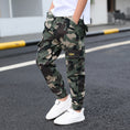 Load image into Gallery viewer, Boy's Elastic Waist Hiking Baggy Cargo Pants