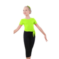 Load image into Gallery viewer, Rolanko Girl's ballet top plus pants set bright green