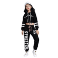 Load image into Gallery viewer, Girl's 2pcs Casual Dance Team Top Sweatsuit