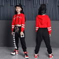 Load image into Gallery viewer, Girl's 2pcs Casual Dance Team Top Sweatsuit