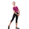 Load image into Gallery viewer, Rolanko Girl's ballet top plus pants set purple