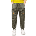 Load image into Gallery viewer, Boy's Elastic Waist Hiking Baggy Cargo Pants