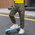 Load image into Gallery viewer, Boy's Elastic Waist Hiking Baggy Cargo Pants